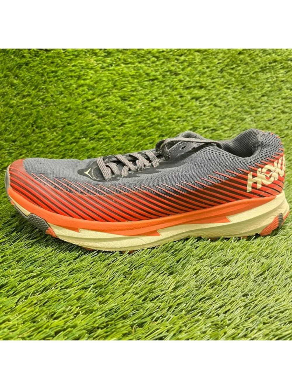 Hoka One One Torrent 2 Womens Size 8 Gray Orange Trail Running Shoes Sneakers